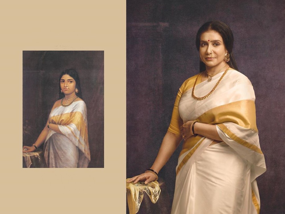 Raja Ravi Varma's recreated paintings in Calendar 2020 By G.Venket Ram: Lissy Lakshmi