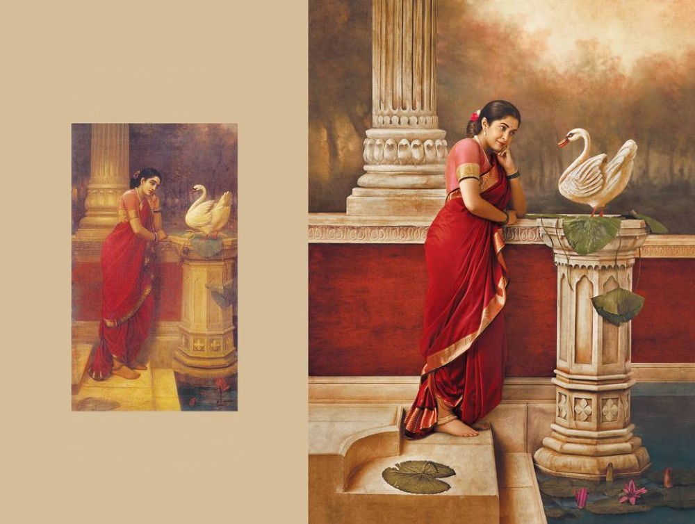 Raja Ravi Varma's recreated paintings in Calendar 2020 By G.Venket Ram: Ramya Krishnan